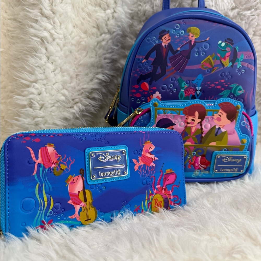 Disney Loungefly Blue Backpack